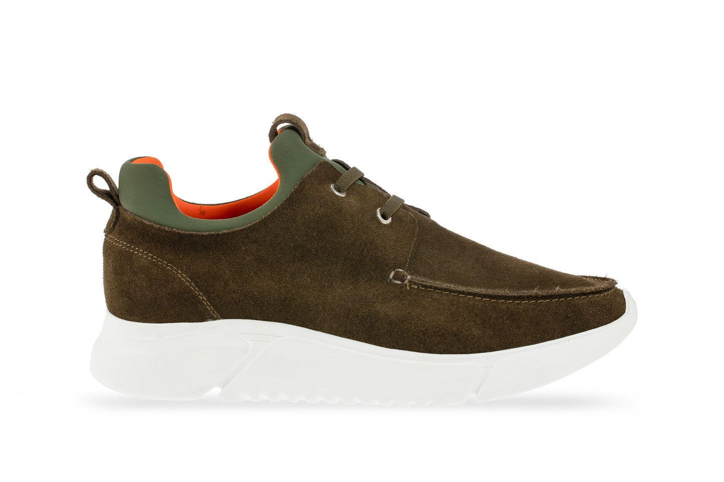 Luxury Sneaker SOHO-1 in Green Suede